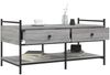 vidaXL Couchtisch Grau Sonoma 99x50x50 cm Holzwerkstoff 833963 Bild 4