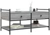 vidaXL Couchtisch Grau Sonoma 99x50x50 cm Holzwerkstoff 833963 Bild 3