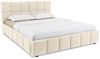 IDIMEX Polsterbett EMILIA, Bett 140x200 cm mit Lattenrost und gepolsterter Steppung Cremeweiß Bild 3