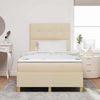 vidaXL Boxspringbett mit Kopfteil Creme 120 x 190 cm Stoff 3339607 Bild 3