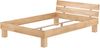 Doppelbett Buche natur 160x220 Überlänge Massivholz Holzbett Zubehör wählbar V-60.80-16-220Rollrost inkl. Bild 2