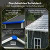 STEELSØN 'Novara' Gerätehaus Satteldach, Kunststoff, dunkelgrau, wetterfest, 210x134x182 cm, abschließbar, Gartenhaus mit Fenster Bild 4
