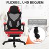 Schreibtischstuhl 58 x 63 x 112-122 cm aus Polyester, ergonomisch, höhenverstellbar, Schwarz Bild 3