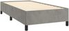vidaXL Boxspringbett mit Matratze Hellgrau 80x200 cm Samt, Härtegrad: H2 [3132765] Bild 4