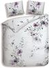 Heckettlane Satin Bettwäsche 135x200 Avalia White Veilchen Blüten lila Bild 3