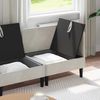 vidaXL Wohnzimmergarnitur mit Kissen mit Speicher 4 pcs Creme Samt 3413764 Bild 3