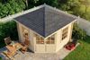 Alpholz 5-Eck Gartenhaus Monica Gartenhaus aus Holz Holzhaus mit 28 mm Wandstärke Blockbohlenhaus mit Montagematerial Bild 4