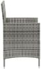 vidaXL Gartenstühle mit Kissen 2 Stk. Poly Rattan Grau 316682 Bild 4