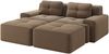 Modulsofa aus Cord mit boneless Design, braun Bild 5