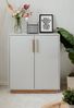 Kommode Hanno in grau und Hickory Walnuss 82 cm Bild 5