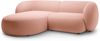 Micadoni Ecksofa Kate 2-Sitzer Links Samt Rosa Bild 2