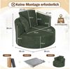 ANYSUN Relaxsessel Lesesessel,Armsessel,Tonnensessel,Loungesessel,Sitzsack (Übergroßer runder Cord-Sofastuhl, moderner Chaiselongue-Stuhl), für Wohnzimmer, Büro, Wohnung,kein Zusammenbau erforderlich Bild 2