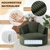 ANYSUN Relaxsessel Lesesessel,Armsessel,Tonnensessel,Loungesessel,Sitzsack (Übergroßer runder Cord-Sofastuhl, moderner Chaiselongue-Stuhl), für Wohnzimmer, Büro, Wohnung,kein Zusammenbau erforderlich Bild 3