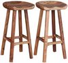 Barhocker 2 Stk. Massivholz Akazie [244247] Bild 5
