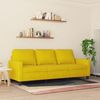 vidaXL 3-Sitzer-Sofa Gelb 180 cm Samt 359215 Bild 3