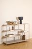 Standregal >Seaford< in grau, Metall / Holzwerkstoff - 114x78x35cm (BxHxT) Bild 2