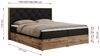 Boxspringbett, Schlafzimmerbett, Bettkasten - VENETO - 200 x 200 cm - Schwarz Kunstleder - H3 Bild 5