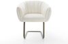 Freischwinger Jada-Flex Bouclé Soft Beige Freischwinger flach Effektfinish Titan Taschenfederkern Bild 2