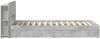 vidaXL Bettgestell mit Stauraum Betongrau 75x190 cm Holzwerkstoff 3433527 Bild 5
