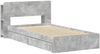 vidaXL Bettgestell mit Stauraum Betongrau 75x190 cm Holzwerkstoff 3433527 Bild 3