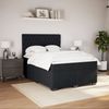 vidaXL Boxspringbett mit Matratze Schwarz 140x200 cm Samt 3293238 Bild 5