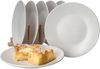 White Biata 18-tlg. Teller Set Weiß matt 6 Personen Kuchen-, Suppen- & Essteller Bild 5