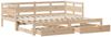 vidaXL Tagesbett Ausziehbar mit Schubladen ohne Matratze 90x200 cm 3302231 Bild 3