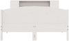 vidaXL Massivholzbett mit Regal ohne Matratze Weiß 150x200 cm Kiefer 3323063 Bild 4