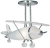 Pendelleuchte, Silber, 49 cm, Flugzeug, NOVELTY Bild 1