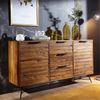 Design Sideboard Sheesham Massiv Holz, Industrial-Design B/H/T ca. 160/88/40cm Bild 2