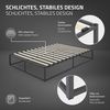 ML-Design Metallbett 140x200 cm auf Stahlrahmen mit Lattenrost, Anthrazit, Metall Bettgestell, robust, leichte Montage, Bett für Schlafzimmer der Jugendliche, Erwachsene, Doppelbett Ehebett Gästebett Bild 3