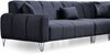Ecksofa "Wasserrose" Ottomane rechts + Hocker-Anthrazit Bild 3