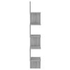 vidaXL Wand-Eckregal Grau Sonoma 20x20x127,5 cm Holzwerkstoff 815211 Bild 4