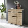 Kommode Melanie / Memphis, Holzwerkstoff, Grau, Holzfarben, 120 x 107 x 38 cm Bild 2