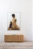 TV Board Zuma aus Eichenholzfurnier, skandinavischer Stil, natur, 133 cm, Push-to-Open-System Bild 2
