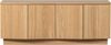 TV Board Zuma aus Eichenholzfurnier, skandinavischer Stil, natur, 133 cm, Push-to-Open-System Bild 3