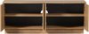 TV Board Zuma aus Eichenholzfurnier, skandinavischer Stil, natur, 133 cm, Push-to-Open-System Bild 4