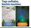 Maximex LED Gartenleuchte Modell Schmetterling, Ein-/Ausschalter, LED fest integriert, Extra-Warmweiß, solarbetriebenes Windspiel mit farbwechselnden LEDs Bild 3