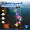 Maximex LED Gartenleuchte Modell Schmetterling, Ein-/Ausschalter, LED fest integriert, Extra-Warmweiß, solarbetriebenes Windspiel mit farbwechselnden LEDs Bild 4