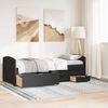 vidaXL Tagesbett mit 5 Schubladen ohne Matratze IRUN Schwarz 90x200cm 3314682 Bild 3