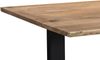 SAM Baumkantentisch Akazie massiv naturfarben schwarzem U-Gestell aus Metall + Holz MELBOURNE, (L)300cm x (B)100cm x (H)77cm Bild 2