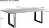 SAM Baumkantentisch Akazie massiv naturfarben schwarzem U-Gestell aus Metall + Holz MELBOURNE, (L)300cm x (B)100cm x (H)77cm Bild 5