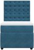 vidaXL Boxspringbett mit Matratze Dunkelblau 80x200 cm Samt 3292206 Bild 4