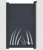 Vente-unique - BRAMENO Side gate Metall Grau - B 4,6 cm x H 161 cm x L 103 cm Bild 2