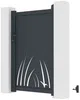 Vente-unique - BRAMENO Side gate Metall Grau - B 4,6 cm x H 161 cm x L 103 cm Bild 3