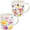 matches21 HOME & HOBBY Tasse Kaffeetassen 2er Set Frühling Sommer Blumen Blüten, 2-tlg, Porzellan, Tee, Kaffee-Becher, klassisch, weiss bunt, 350 ml Bild 1