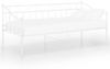 vidaXL Schlafsofa Bettgestell Weiß Metall 90x200 cm [324774] Bild 2