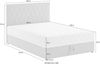 Atlantic Home Collection Stauraumbett Benita, mit Taschenfederkern 100x200 cm Creme Bild 4