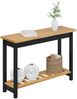 VidaXL Konsolentisch mit Regal EKAI Schwarz 112 x 35 x 76 cm 42037017 Bild 3