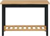 VidaXL Konsolentisch mit Regal EKAI Schwarz 112 x 35 x 76 cm 42037017 Bild 4